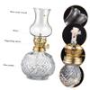 BCOATH Vintage Glass Kerosene Oil Lamp Lantern with Wick Decorative Indoor Lighting for Home Kitchen and Garden Retro Chamber Lamp for Peaceful Atmosphere view 4