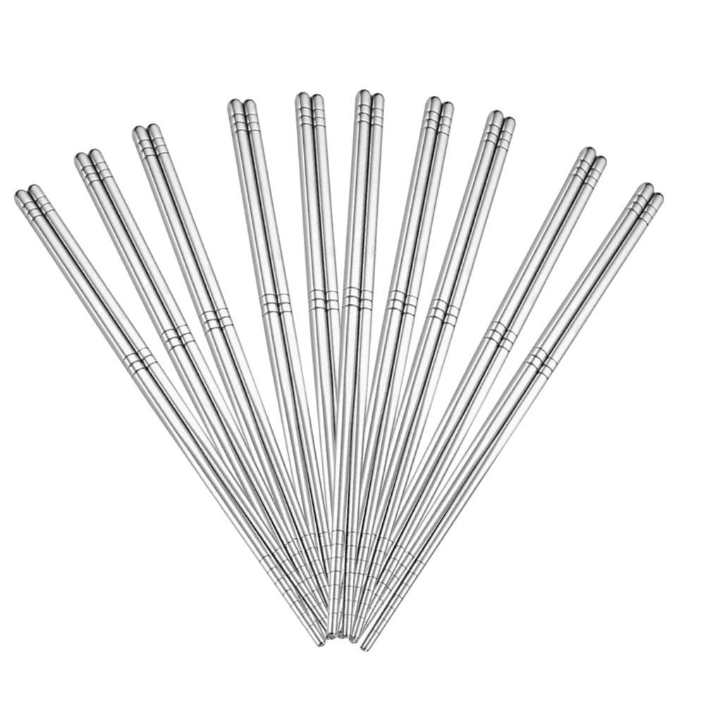 Zerodeko 10pairs Slip Dinner Chopsticks Material Delicate Design Reusable Household Ramen Chopsticks