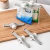 Hoement Food Bag Sealing Clips with Pour Spout Nozzle 3-Pack Strong Pp Material Fresh Closure Clips for Kitchen Snack Storage Chips and Candy Bags view 4