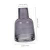 PRETYZOOM Decorative Flower Vase Glass Flower Arranging Device Home Office Decor Stylish Present Grey view 2