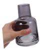PRETYZOOM Decorative Flower Vase Glass Flower Arranging Device Home Office Decor Stylish Present Grey view 3