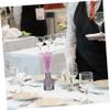 PRETYZOOM Decorative Flower Vase Glass Flower Arranging Device Home Office Decor Stylish Present Grey view 4