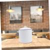 LABRIMP Enamel Bucket Acid Resistant Storage for Kitchen Rice Large Capacity Home Bucket Smooth Surface and Easy to Clean view 2