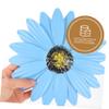 Zerodeko Blue Iron Flower Wall Hanging Decoration for Walls and Fences view 2