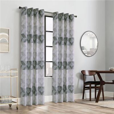 52 x 84 in. Tristar Grommet Curtain Panel Natural Grey