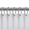 2.75 x 2.07 in. Oval Shape Rustproof Zinc Shower Curtain Hook Rings for Bathroom Chrome - Set of 12 view 1
