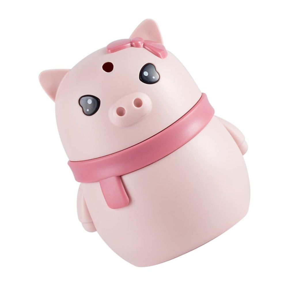 PRETYZOOM 1pc Automatic Pig-shaped Toothpick Dispenser Cute Plastic Toothpick Holder for Kitchen Home Restaurant Press Dispense Design Storage Box
