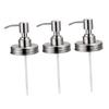 PRETYZOOM 3pcs Stainless Steel Pump Dispenser Liquid Pump for Lotion Soap and Detergent Bottles Rustproof Mason Jar for Home and Kitchen Use view 1