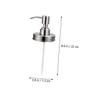 PRETYZOOM 3pcs Stainless Steel Pump Dispenser Liquid Pump for Lotion Soap and Detergent Bottles Rustproof Mason Jar for Home and Kitchen Use view 3