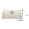 FELTECHELECTR Elegant Iron Bread Keeper Wide Bin for Kitchen Snack Storage Container view 2