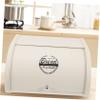 FELTECHELECTR Elegant Iron Bread Keeper Wide Bin for Kitchen Snack Storage Container view 3