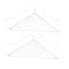 PRETYZOOM 2pcs Triangle Iron Shelf Hooks Multi-Functional Corner Storage Rack for Office and Home Nail Design White for Easy Organization and Display view 1