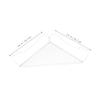 PRETYZOOM 2pcs Triangle Iron Shelf Hooks Multi-Functional Corner Storage Rack for Office and Home Nail Design White for Easy Organization and Display view 3