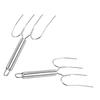 2Pcs Stainless Steel Turkey Lifter Forks, Ergonomic Bbq Meat Handling Tools view 1
