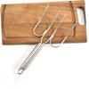 2Pcs Stainless Steel Turkey Lifter Forks, Ergonomic Bbq Meat Handling Tools view 4
