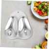 PRETYZOOM Dinner Spoons Holder Stainless Steel Spoon Rest Utensil Rest Stand Slotted Scoop Holder Easy to Clean view 3