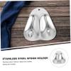 PRETYZOOM Dinner Spoons Holder Stainless Steel Spoon Rest Utensil Rest Stand Slotted Scoop Holder Easy to Clean view 4
