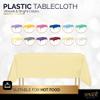 Amcrate Ivory Plastic Tablecloth Disposable, Premium Tablecloths for Rectangle Tables 54 inch. x 108 inch. Fits Tables Up to 8 Feet, Plastic Table Cloth for Party, Wedding, Holidays view 2