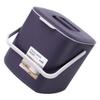 Zerodeko Portable Kitchen Waste Bin Plastic Dustbin for Wet and Dry Classified Waste Compact Design with Cover for Home and Office Use Deep Purple Color view 1