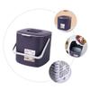 Zerodeko Portable Kitchen Waste Bin Plastic Dustbin for Wet and Dry Classified Waste Compact Design with Cover for Home and Office Use Deep Purple Color view 4