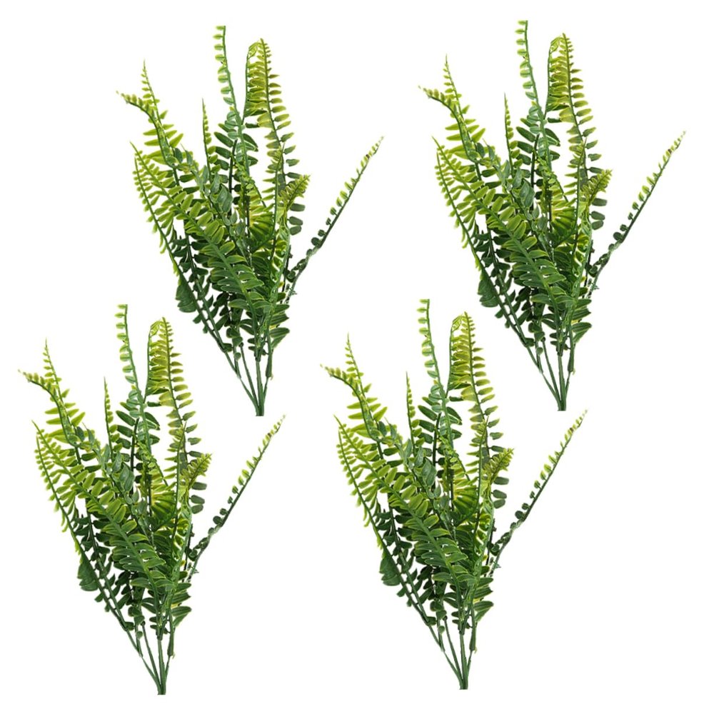 PRETYZOOM 4pcs Artificial Ferns for Decor Realistic Faux Greenery for Wedding Centerpieces and Use No Watering Sunlight Needed