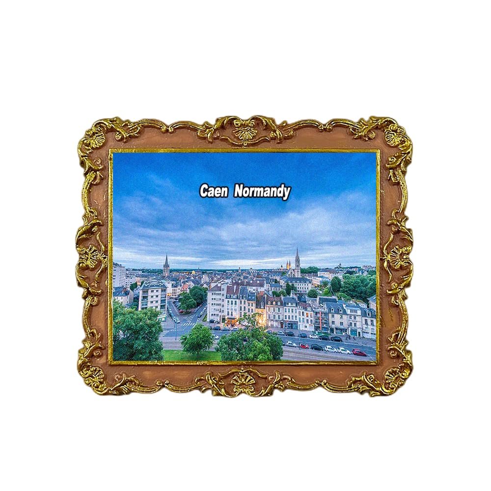 Caen Normandy France Refrigerator Magnet 3D Travel Souvenir Fridge Decoration Magnetic Sticker Craft Collection