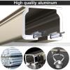 LIGUOYI Wall Track for Curtain Heavy Duty Curtain Track, Ceiling Curtain Rails with Pulleys Curtain Track Kit 0.5m to 6m for Living Room, Bedroom, Bathroom, Room Divider view 3