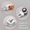 AYSMYGS 20Pcs Ceiling Track Rollers Curtain Carrier Drapery Rail Sliding Glider Bendable Curtain Track Pulley for Windows Shower Curtain Tracks(Color:E) view 3