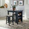 LIBERTY FURNITURE INDUSTRIES, INC. Brook Creek 3 Piece Counter Set - Navy view 1