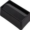 Soro Essentials- Plastic Trash Can Swing Top Lid Black Color- Fits Slim Waste Container Garbage Bin for Kitchen Home Hotel Garage Bathroom Outdoor Driveway view 1