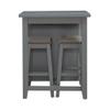 LIBERTY FURNITURE INDUSTRIES, INC. Brook Creek 3 Piece Counter Set in Gray view 2