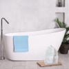 A1 Home Collections Bath Towel 500 GSM Duet Technology 100% Ring Spun Cotton Quick Dry & Highly Absorbent Towels, Zero Twist, Low Lint, Ultra Soft (Chambray Blue, Towel Sets Pack of 3) view 3