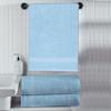 A1 Home Collections Bath Towel 500 GSM Duet Technology 100% Ring Spun Cotton Quick Dry & Highly Absorbent Towels, Zero Twist, Low Lint, Ultra Soft (Chambray Blue, Towel Sets Pack of 3) view 4
