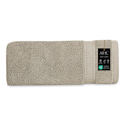 A1 Home Collections Bath Towel 500 GSM Duet Technology 100% Ring Spun Cotton Quick Dry & Highly Absorbent Towels, Zero Twist, Low Lint, Ultra Soft (Plaza Taupe, Bath Sheet (35x70) Pack of 1)