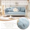 DEZYPZAM Couch Sofa Cover, Non-Slip Sofa Cushion Covers, Sectional Couch Covers, Sofa Slipcover for Dogs, Children, Pets Furniture Protector (Blue,70 x 70 cm) view 2