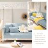 DEZYPZAM Couch Sofa Cover, Non-Slip Sofa Cushion Covers, Sectional Couch Covers, Sofa Slipcover for Dogs, Children, Pets Furniture Protector (Blue,70 x 70 cm) view 3