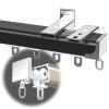 LIGUOYI Ceiling Track for Curtain - Wall Track Heavy Duty Curtain Rail Kit with Curtain Pulleys, 2.6Ft 8.5Ft 4.6Ft 11.8Ft 18Ft Curtain Rails Gold White Black Aluminum Tracks view 1