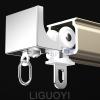 LIGUOYI Ceiling Track for Curtain - Wall Track Heavy Duty Curtain Rail Kit with Curtain Pulleys, 2.6Ft 8.5Ft 4.6Ft 11.8Ft 18Ft Curtain Rails Gold White Black Aluminum Tracks view 2