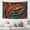 YYGGWL Dolphin Illustration Print Tapestry Wall Hanging Lightweight Personalized Wall Blanket For Bedroom Living Room Dorm Party Wall Art Decor 60 X 40 Inches view 1