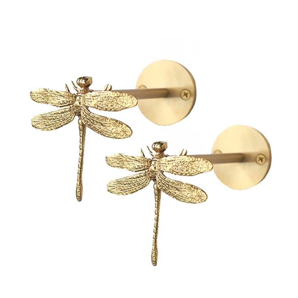 Fine Curtain Holders for Wall Dragonfly Metal Curtain Tiebacks Curtain Tie Back Holders Decorative Curtain Drapery Holdbacks Set of 2