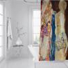 BYLEEHOMED Gustav Klimt Shower Curtain Waterproof Bathroom Decor Retro Art HD Print on Bathroom Curtain Whit Hooks Weighted Hem Washable w72xL72in view 3