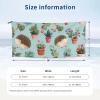 NONHAI Beach Towel Hedgehog Potted Flower Microfiber Bath Towels Quick Dry Towel for Swimmers Sand Proof Beach Towels Absorbent Bathroom Towel for Hotel Gym Spa Yoga Bath Towel 27.5"x55" view 2
