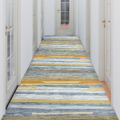 0.6/0.8/0.9/1/ 1.2 M Wide Hallway Runner Rug, Vintage American Style Thin Entry Carpet for Home Hotel Office, Anti-Slip Rectangle Thin Doormat (Size : 0.8x1.5m/2.6x5ft)