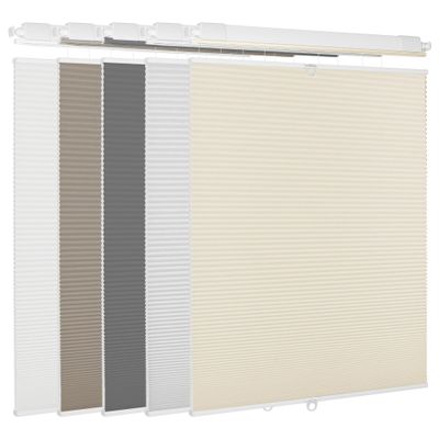 Doing-X Cordless Cellular Shades Blackout Top Down Bottom Up No Tool No Drill Honeycomb Cellular Window Blinds Room Darkening French Door Blinds for Kitchen Living Room Office,Beige,52.5" W x 64" H