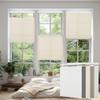 Doing-X Cordless Cellular Shades Blackout Top Down Bottom Up No Tool No Drill Honeycomb Cellular Window Blinds Room Darkening French Door Blinds for Kitchen Living Room Office,Beige,52.5" W x 64" H view 2