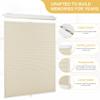 Doing-X Cordless Cellular Shades Blackout Top Down Bottom Up No Tool No Drill Honeycomb Cellular Window Blinds Room Darkening French Door Blinds for Kitchen Living Room Office,Beige,52.5" W x 64" H view 3