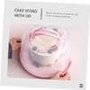 FELTECHELECTR 1set Clear Cake Carrier with Lid Portable Dessert Keeper for and Cakes Sturdy Handle for for Parties and Gatherings Washable and Reusable view 2