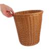 Hohopeti Rattan Woven Trash Can Large Garbage Can No Lid Stylish Wicker Waste Basket for Storage Plastic view 3