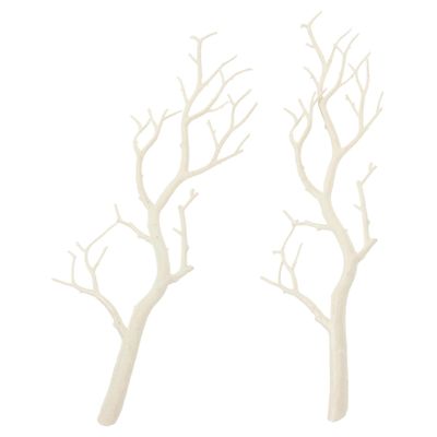 PRETYZOOM 2pcs Dry Branches Elegant Vase Filler White Birch Branches Botanical Decor Christmas Tree Ornaments Twigs Filling