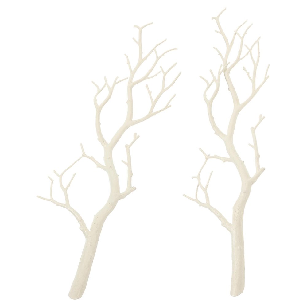 PRETYZOOM 2pcs Dry Branches Elegant Vase Filler White Birch Branches Botanical Decor Christmas Tree Ornaments Twigs Filling